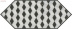 Плитка Kerama Marazzi Келуш черно белый 4 декор (14х34) арт. HGD\A483\35006